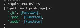 require.extensions 输出示例